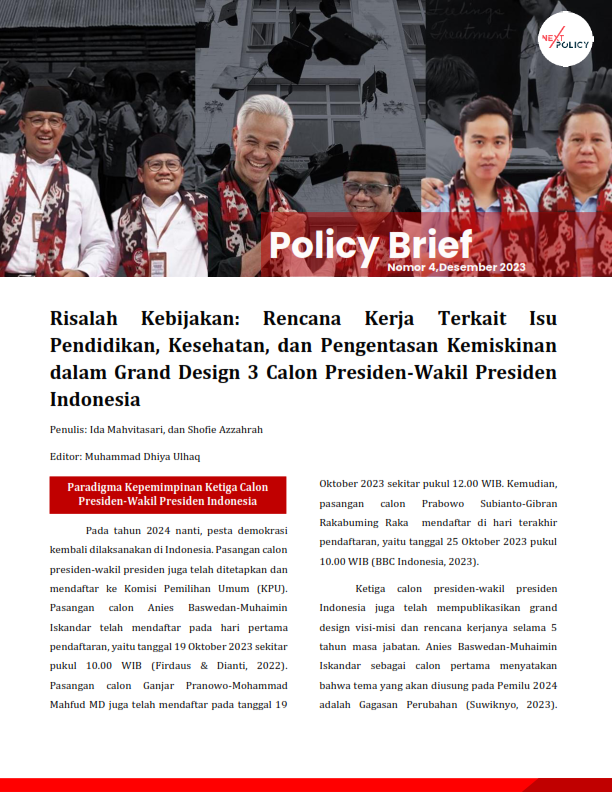 Policy Brief Rencana Kerja Terkait Isu Pendidikan, Kesehatan, dan Pengentasan Kemiskinan dalam Grand Design 3 Calon Presiden-Wakil Presiden Indonesia_001